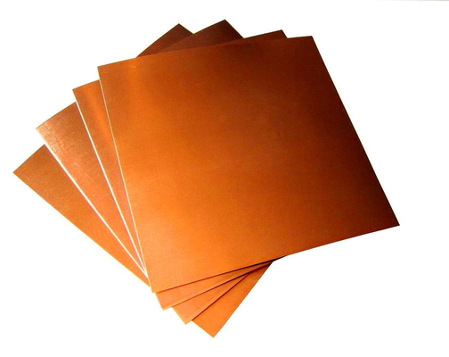 1000*2000mm Folhas de cobre decorativas Vermelho Retangular T2 Alta resistência à corrosão