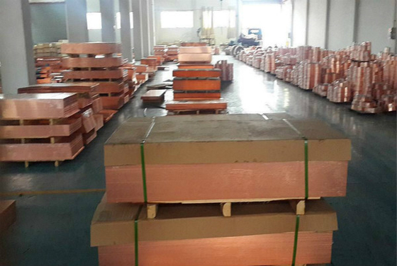 C1100 Borda lisa 99,7% Painéis de cobre decorativos quadrados para a indústria