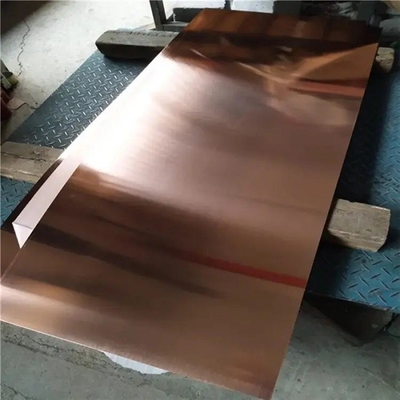 Lamas de cobre decorativas quadradas em forma de tiras 1 mm