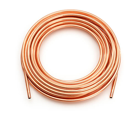 Bobina de cobre de superfície lisa da panqueca para a instalação da manutenção do condicionamento de ar