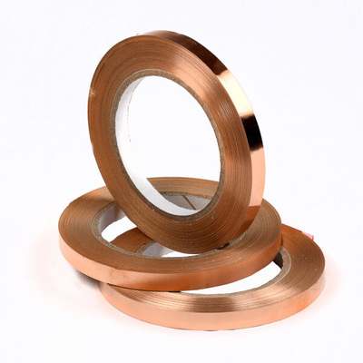 Red T2 Copper Flat Strip Componentes elétricos 0,5-2 mm Ultra Thin Copper Strip