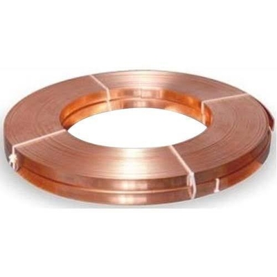 Red T2 Copper Flat Strip Componentes elétricos 0,5-2 mm Ultra Thin Copper Strip