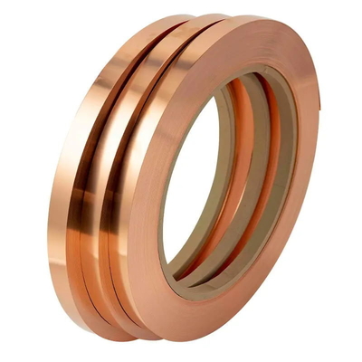 2 mm vermelho C1100 C2700 banda de bobina de cobre de borda reta