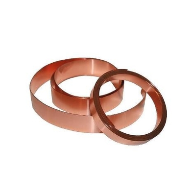 2 mm vermelho C1100 C2700 banda de bobina de cobre de borda reta