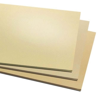Folha de latão laminada com espessura de 1 mm para aplicações decorativas