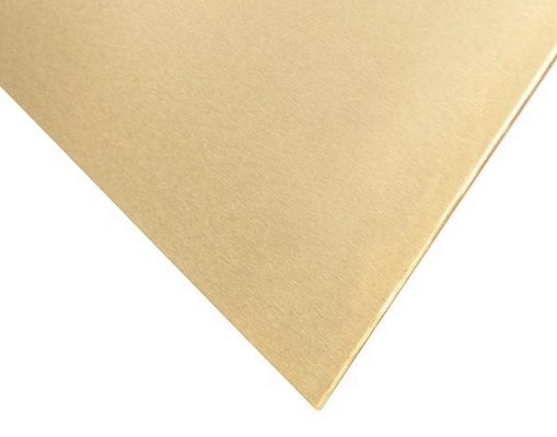 Folha de latão de 60% de pureza para folha/placa - largura de 1240 mm disponível