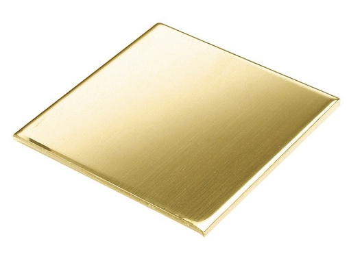 Superfície lisa Amarelo Dourado H62 H65 Chapa de latão para decoração