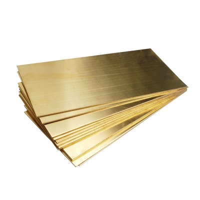 Superfície lisa Amarelo Dourado H62 H65 Chapa de latão para decoração