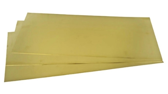 Superfície lisa Amarelo Dourado H62 H65 Chapa de latão para decoração