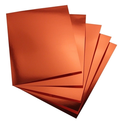 Best-seller Alta pureza de cobre vermelho folha polida superfície espessura 0,5 mm