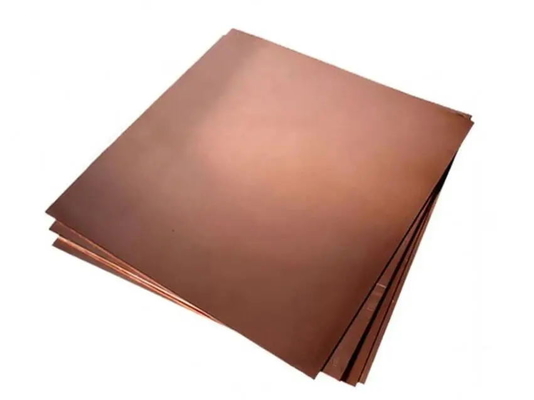 Folha de cobre vermelha de ASTM AISI boa processando propriedades
