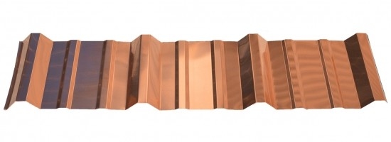 O cobre decorativo de C10100 C10200 cobre/painel de cobre ondulado