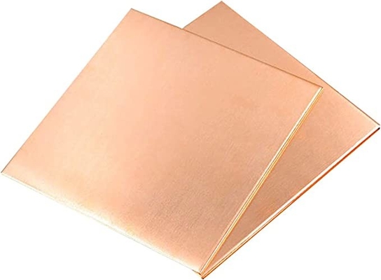 Superfície brilhante Vermelho Pura 1 mm Chapa de cobre 1000 mm-6000 mm Para impressão