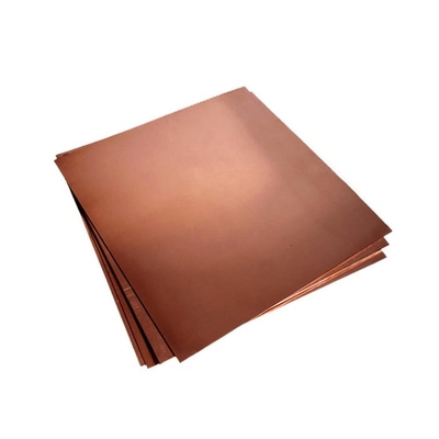 Superfície brilhante Vermelho Pura 1 mm Chapa de cobre 1000 mm-6000 mm Para impressão