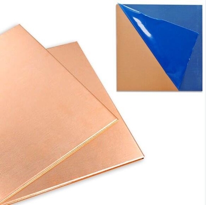 Folha de chapa de cobre polida laminada a frio / a quente 2 mm 1000 mm-6000 mm comprimento