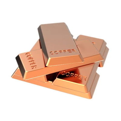 Ingots de cobre vermelho de grau padrão com superfície lisa para a indústria química
