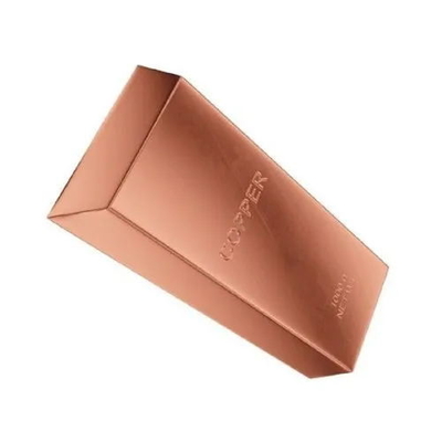 Ingots de cobre vermelho de grau padrão com superfície lisa para a indústria química