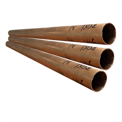 Tubos de cobre rosqueados 0,1-100 mm Espessura da parede 205 MPa Resistência máxima